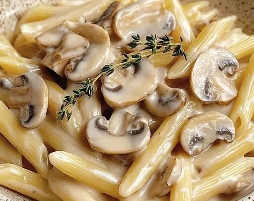 Pasta with Mushrooms prepared at home with simple ingredients and clear steps.