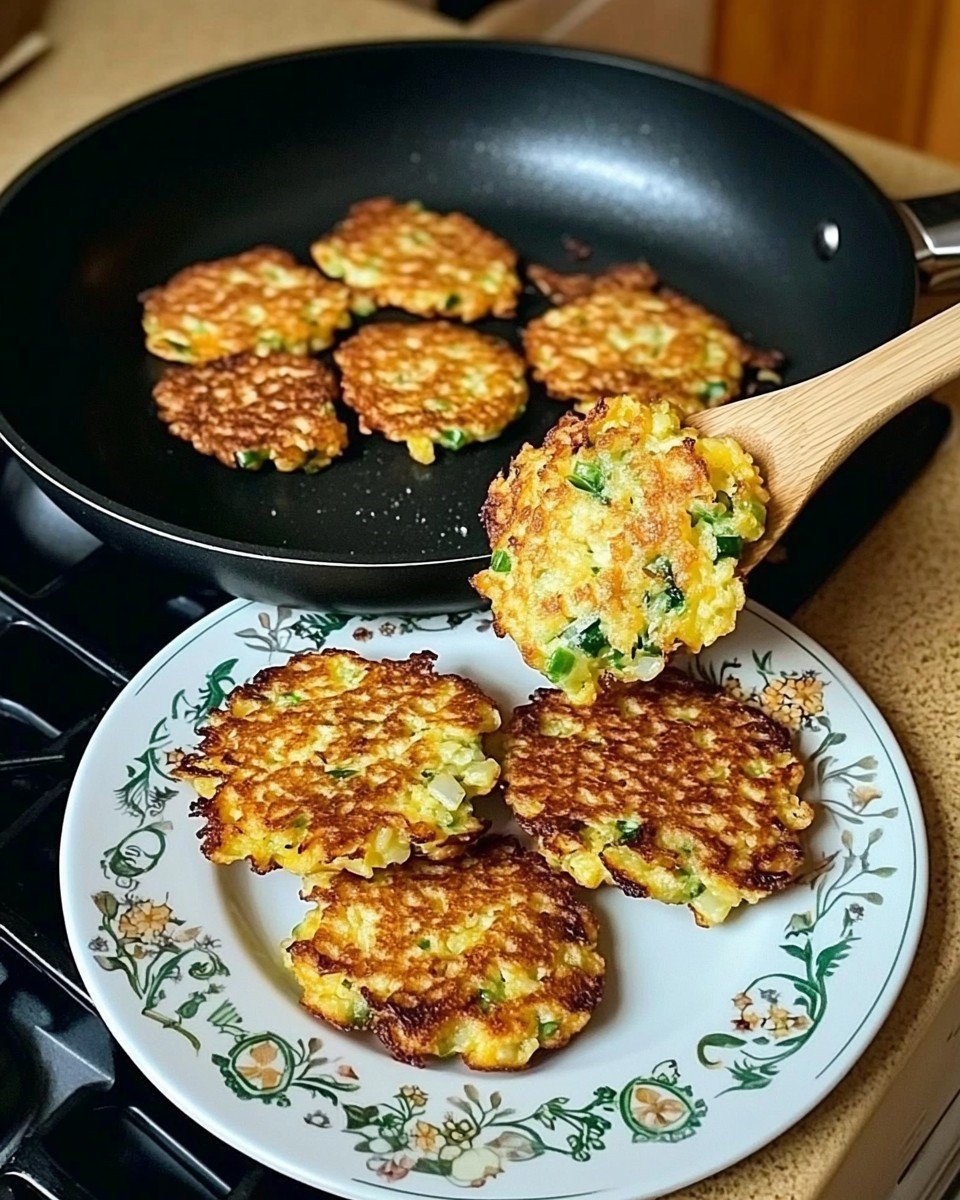 Zucchini and Rice Fritters Recipe