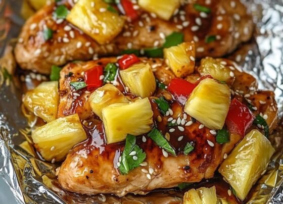 Teriyaki Chicken and Pineapple Foil Packets prepared at home with simple ingredients and clear steps.