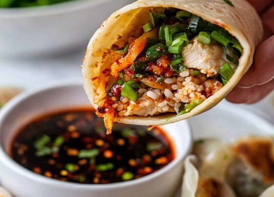 Smashed Chicken Gyoza with Kimchi & Rice prepared at home with simple ingredients and clear steps.