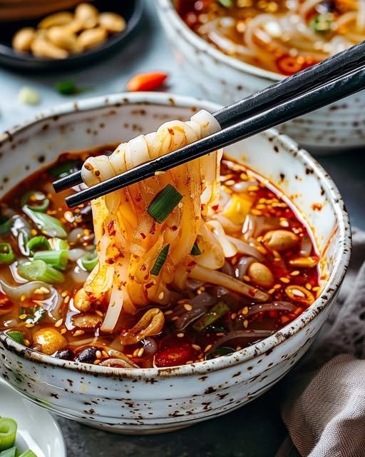 Suan La Fen (Hot and Sour Noodle Soup) Recipe