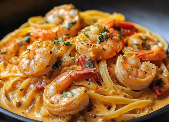 Jamaican Shrimp Pasta: A Creamy Delight prepared at home with simple ingredients and clear steps.