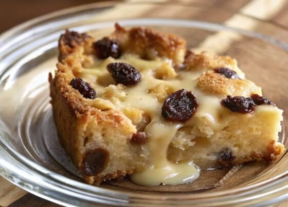 Grandma’s Bread Pudding with Sweet Sauce prepared at home with simple ingredients and clear steps.