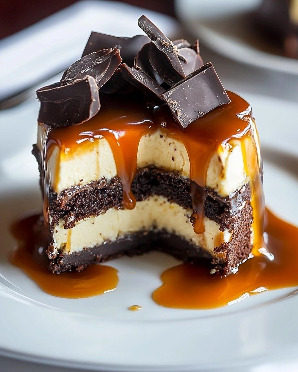 Caramel Brownie Cheesecake
