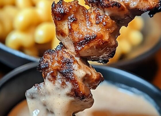 Chicken Satay Skewers with Peanut Butter Dipping Sauce prepared at home with simple ingredients and clear steps.