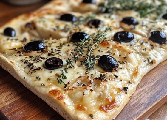Pourable Flatbread with Cheese