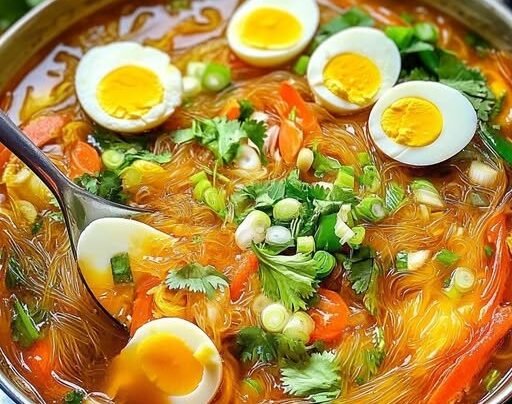 Sotanghon (Vermicelli Noodles) Soup prepared at home with simple ingredients and clear steps.