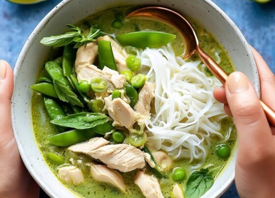 Thai Green Curry Chicken Soup prepared at home with simple ingredients and clear steps.