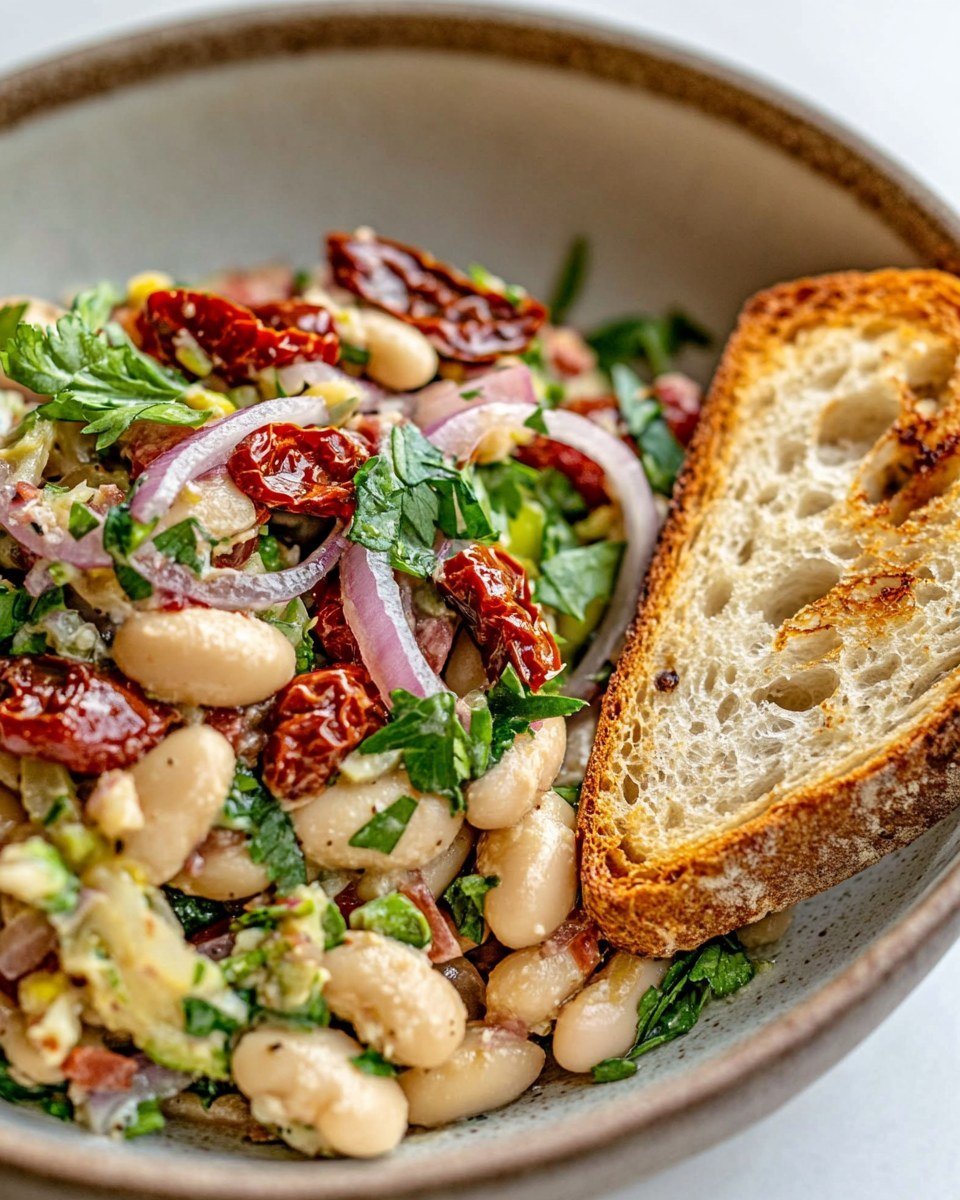 Marinated Sun-Dried Tomato Bean Salad