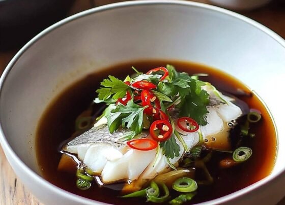 Cantonese Steamed Fish with Ginger and Spring Onion Recipe prepared at home with simple ingredients and clear steps.