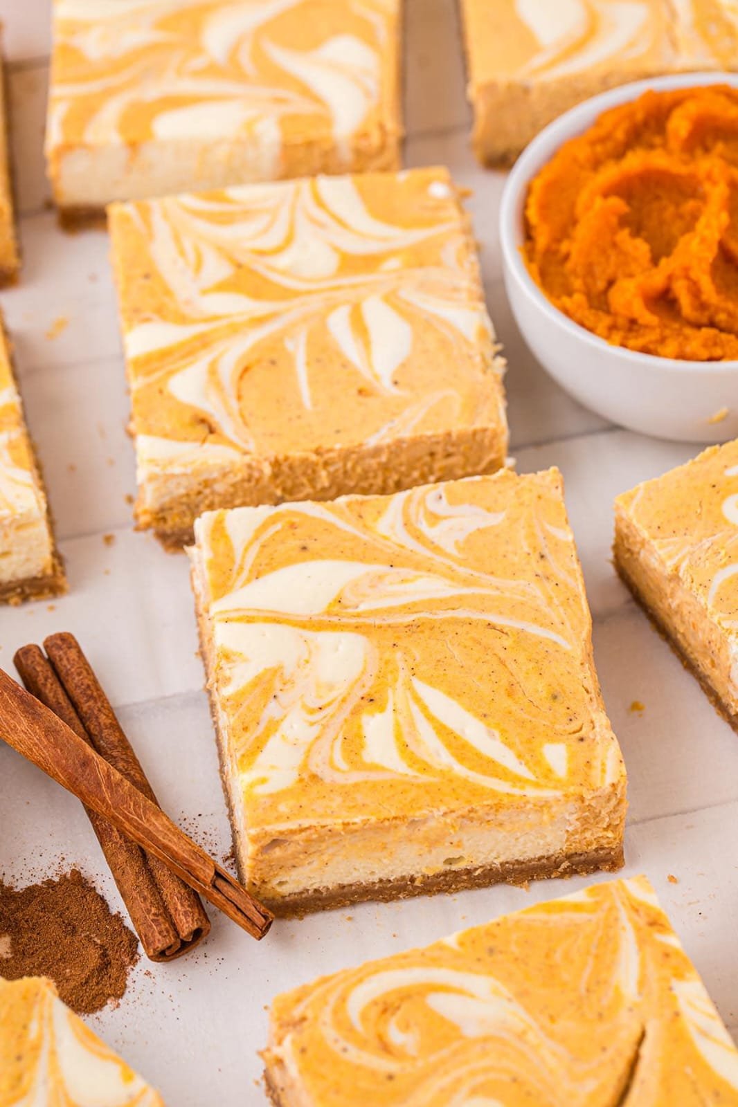 Pumpkin Cheesecake Bars